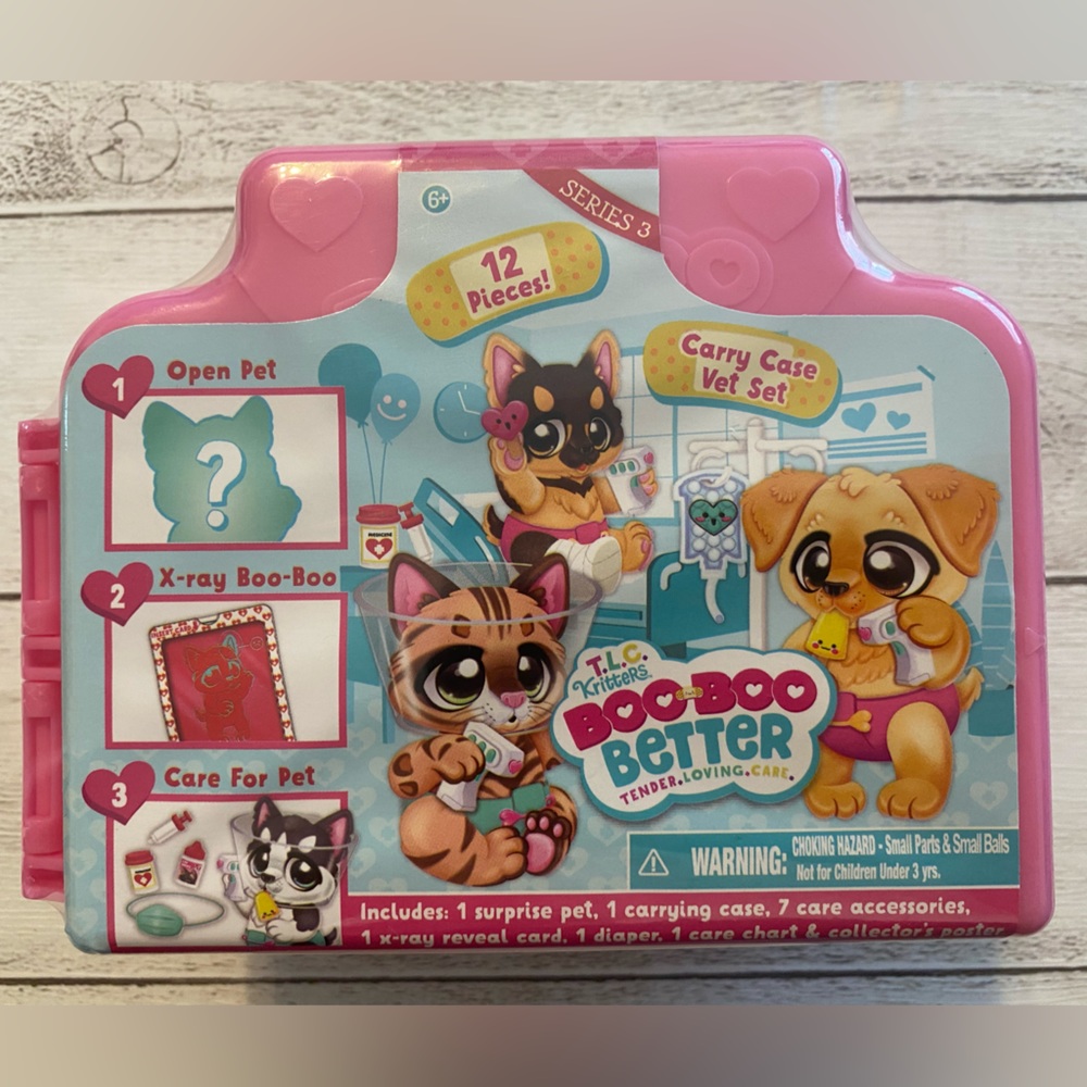 TLC Kritters Boo Boo Better Series 3 Pink Case Sealed